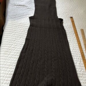 Chic Sleeveless Benetton Brown Knit Dress
